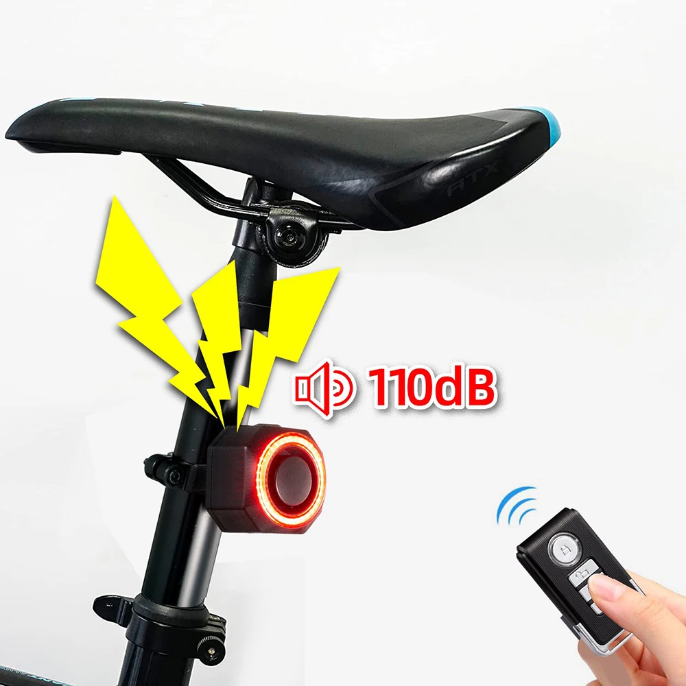 More Durable Bike Light  Multi-function Cycling Wireless Remote Control Bicycle Tail Light
