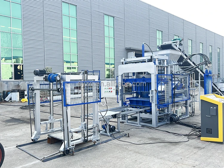 High Efficiency Automatic Hydraulic concrete pole machines Qt4-15 Fly Ash Cement Sand Block Making Machine south africa