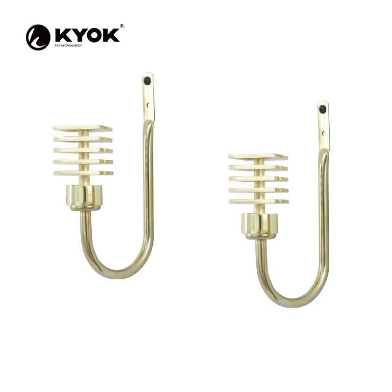 KYOK Fashionable design Multilayer square shape curtain rod hook accessories for interior decoration