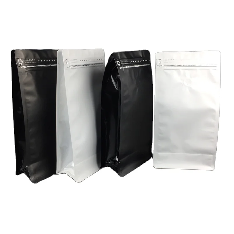 yunfeng YUNFENG In Stock Half A Pound 250g 250 gram Resealable Ziplock Wholesale One Way Valve Pouch Packaging Bean Coffee Bags