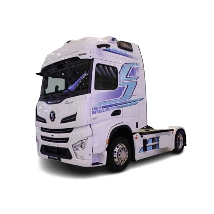 Supplier 4x2 automatic 2 peoples sleeper cabin BPMSM motor 15kWh battery 6 wheeler ABS EBS hybrid semi truck tractor