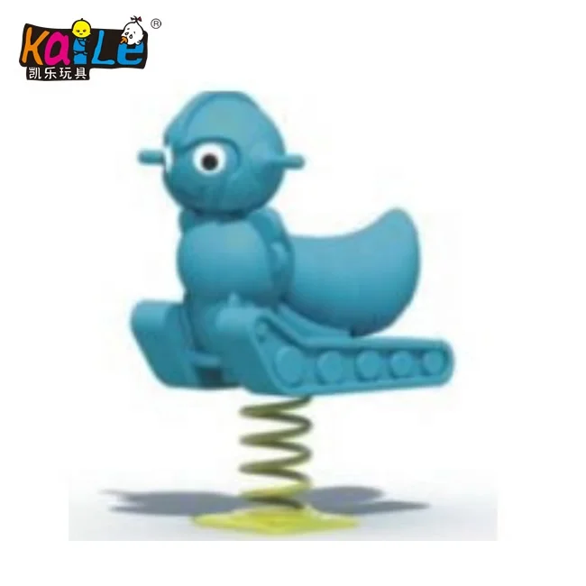 Outdoor Children Kiddie Rider Playground HDPE Pigeon Spring Rider