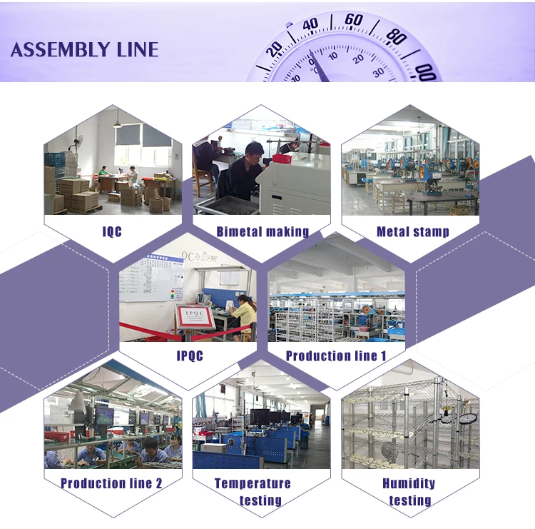 stainless steel bimetal industry hot water thermometer boiler temperature instruments
