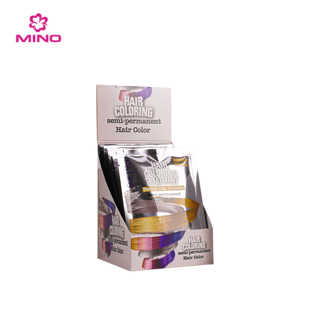 2024 Newest SOFTSUB Cream Hair Dye OEM Hair Coloring Shampoo Treatment Conditioner Semi-Permanent Liquid Hair Dye