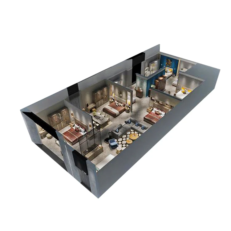 Izexpo Quick Setup Trade Show Display Stand Custom Wooden Modular 25X11m Exhibition Stand Event Booth Expo Stand Tradeshow Booth