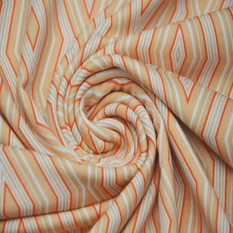 Custom Digital Printed Interlock 51%Cotton 40% Modal 9% Spandex Blend Fabric For Night Cloth