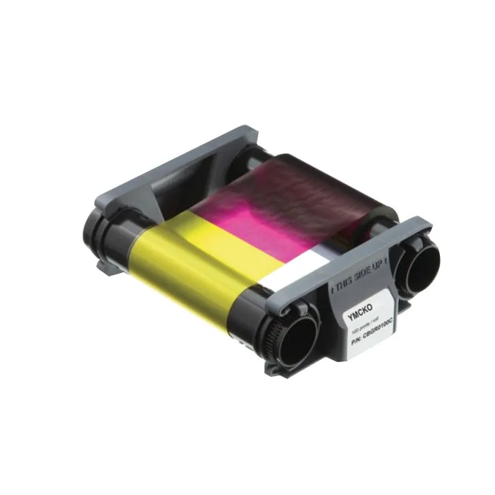 R3011c YMCKO R5F008S131 Primacy Pebble 4 Plastic PVC Business Card printer ID ribbon