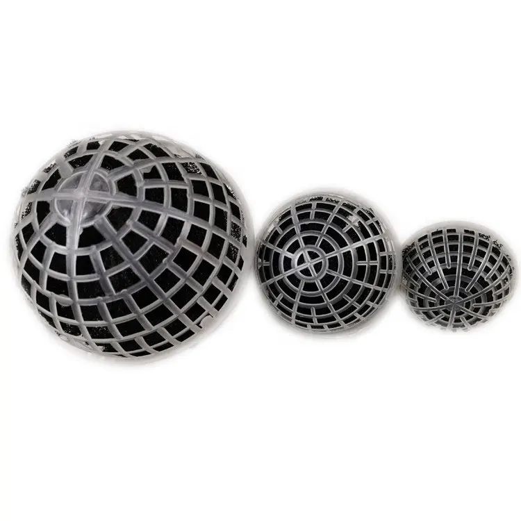 Fish Pond Water Filter Media Wastewater Treatment Plastic Biological Bioballs With Sponge