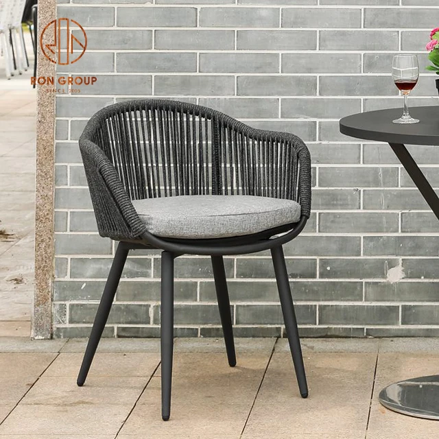 Factory Modern Coffee Shop Holiday Village Pool Garden Patio Dining Chain Catering Project Wicker Rattan Chair Outdoor Furniture