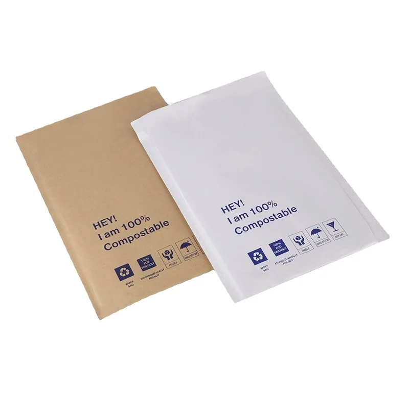 XCGS Factory 100% Compostable Mailer Honeycomb Paper Mailer Shipping Bag For Online Shopping Store