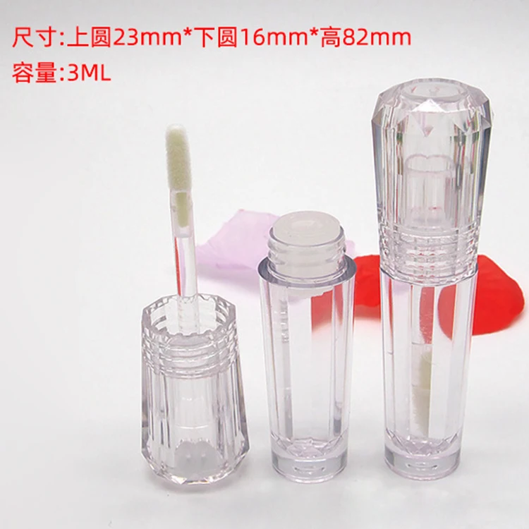
transparent clear lip gloss bottle empty private label 