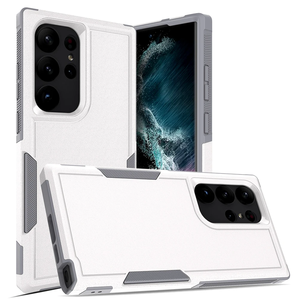 For Samsung Galaxy S23 Ultra Armor Case 2 inch 1 Hard Design Shockproof  Case TPU Cover Back Case For Samsung S23 Ultra