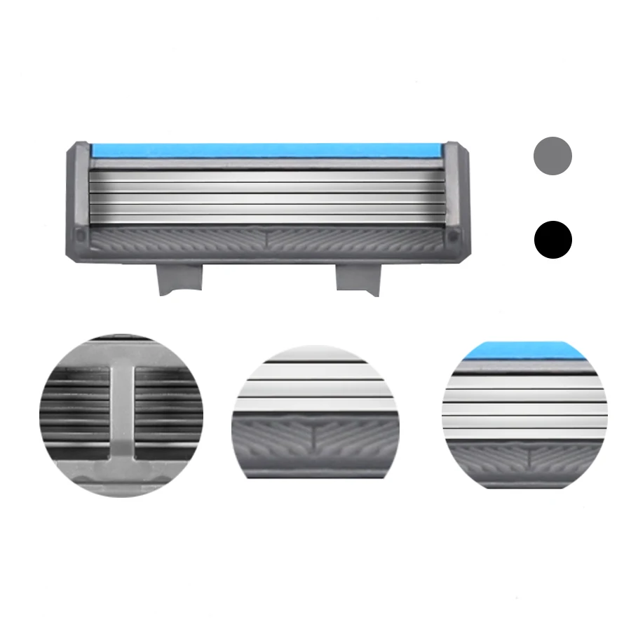 High quality 5 blade razor  with whole metal handle shaving razor for men