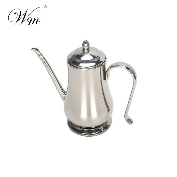 2020 New OEM non-drop 600ml Stainless steel Mirror Olive Oil Bottle for olive oil soy sauce