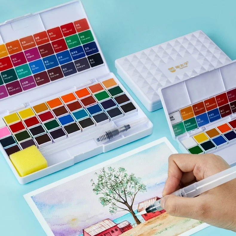 kids art supplies 12/24/36 colors kids drawing set art set for children for school sketch pens watercolor paint set