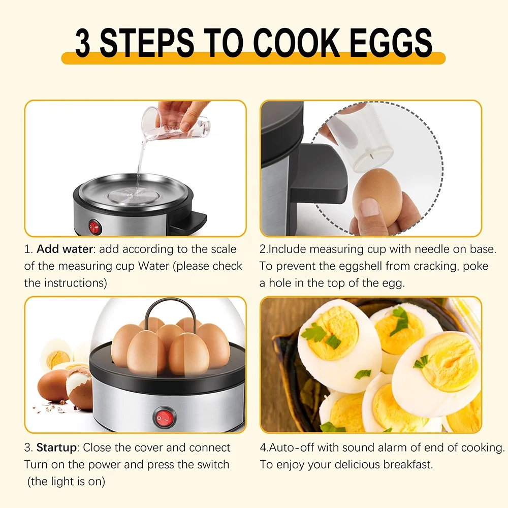 Multifunctional Mini Egg steamer home appliance gift breakfast