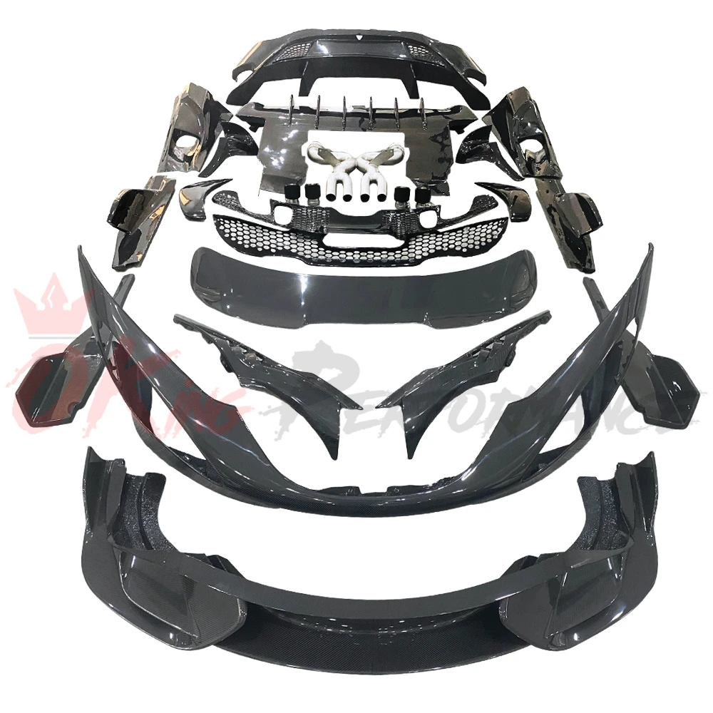  720S Upgrade 765LT Style Dry Carbon Fiber 2015-2018 Car Body Kit Bumper Side Skirt Spoiler Diffuser For Mclaren