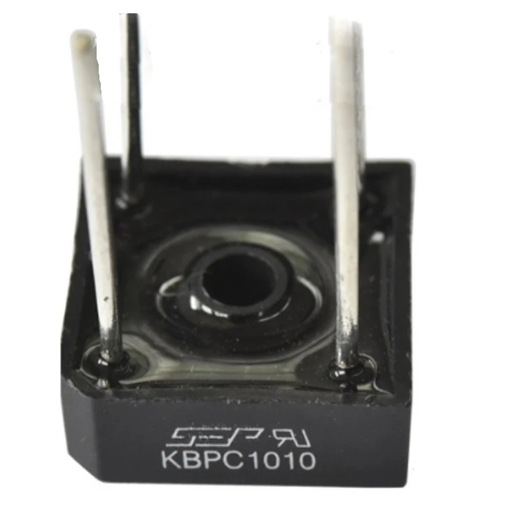 Мостовой выпрямитель KBPC1010 BR1010 19 мм 28 мм, диод 10 А 1000 В KBPC, медный штифт в пластиковом корпусе, мостовые диоды OEM