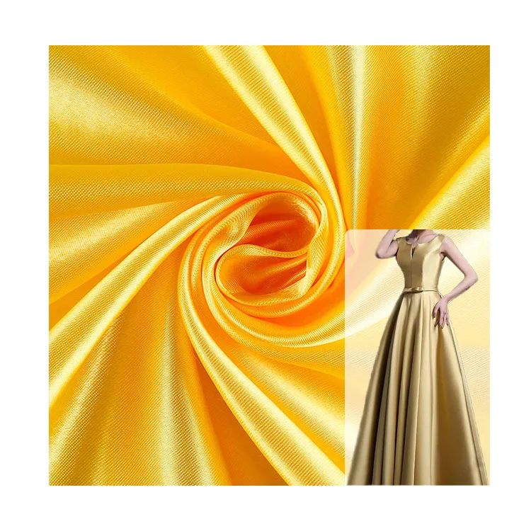 duchess 100% polyester taffeta price printed fabric mikado satin fabric silk for dress elastic stretch fabric 120-210g