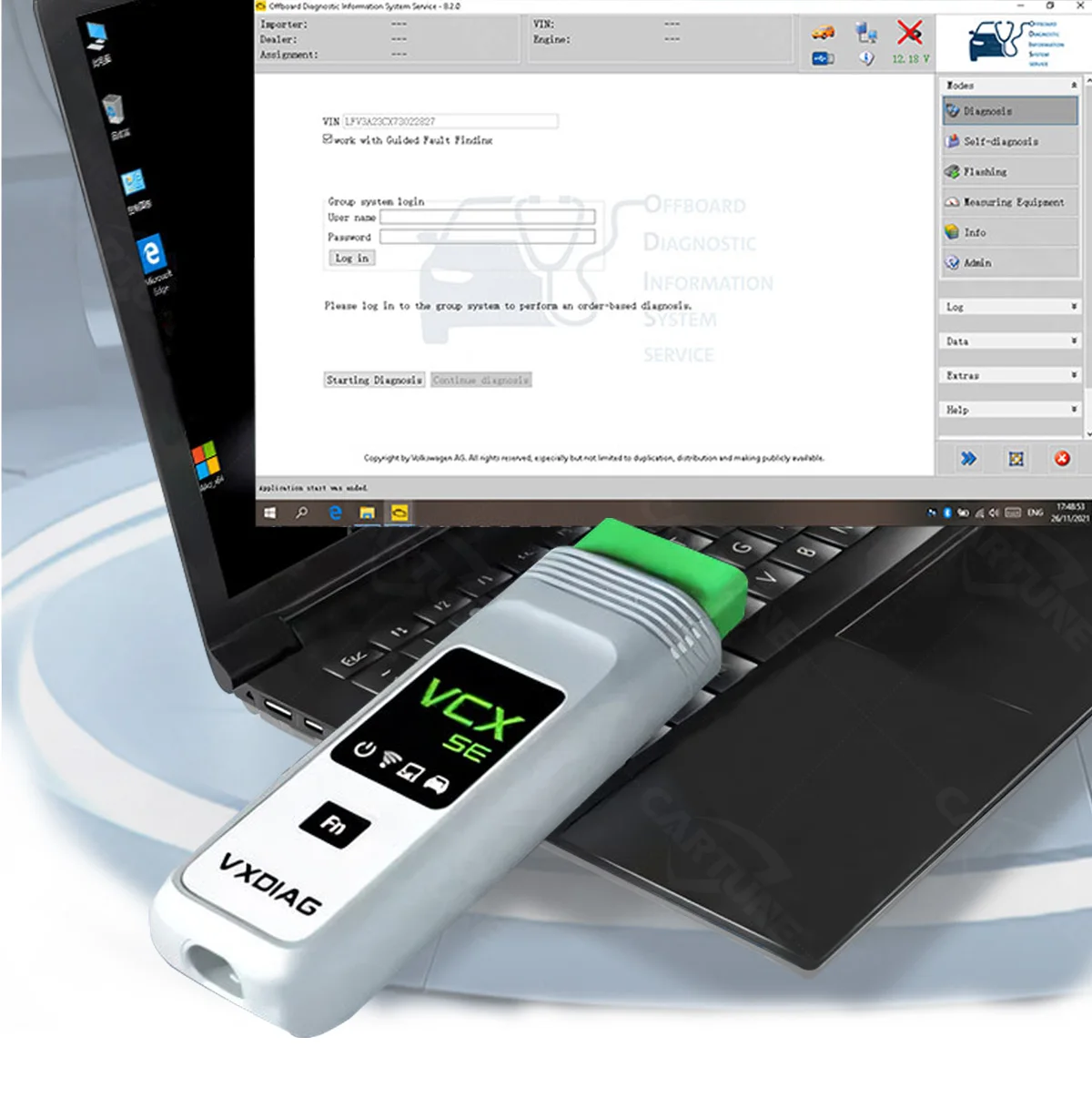 VXDIAG VCX SE For Benz With 2TB Full Brands Software HDD VXDIAG MULTI Tool And Diagnostic Tool Open Do net License
