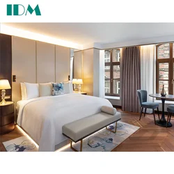 IDM-A76 Custom Made Luxury Exquisite Hotel Bed Furniture 5 Star Hotel Bedroom Furniture Set
