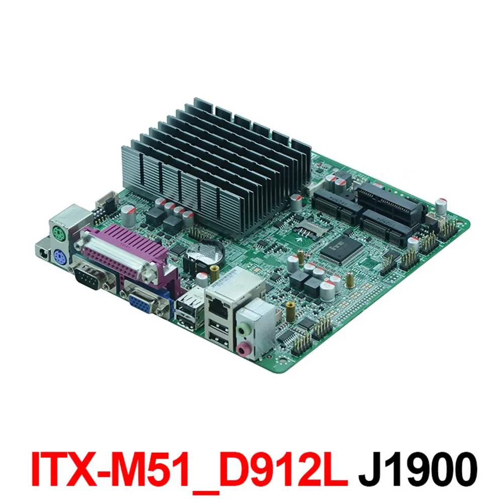 
Partaker ITX-M51_D912L J1900 Quad Core Mini ITX Fanless Mainboard 12V 