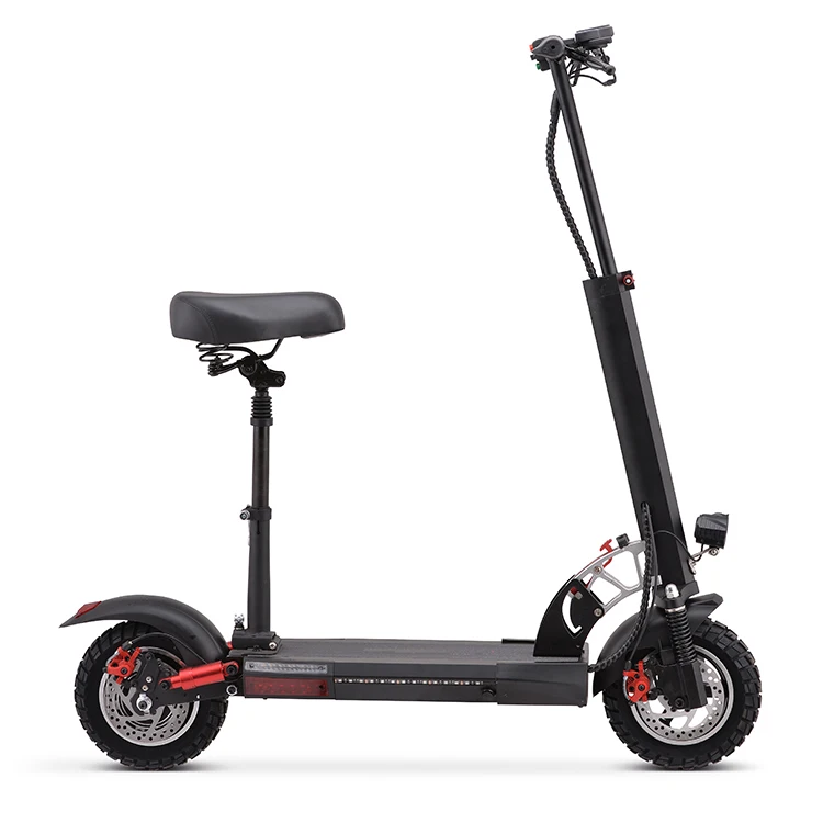 Wholesale 500W 10 inch tyre Brushless Motor foldable electric scooter with Seat for adult