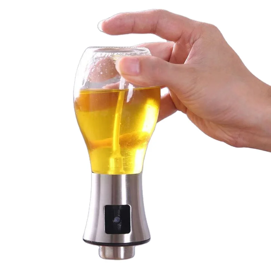 Glass Olive Oil Sprayer Kitchen Oil Spray Bottle Pump Stainless Steel Leak-proof Drops Oil Dispenser BBQ Cooking Tools