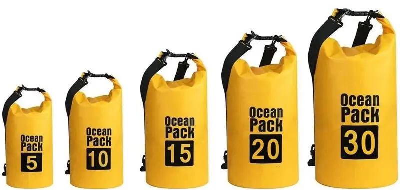YEFFO  10L Floating PVC IPX6 Waterproof Dry Bag  Ocean Pack for Kayaking, Rafting, Boating