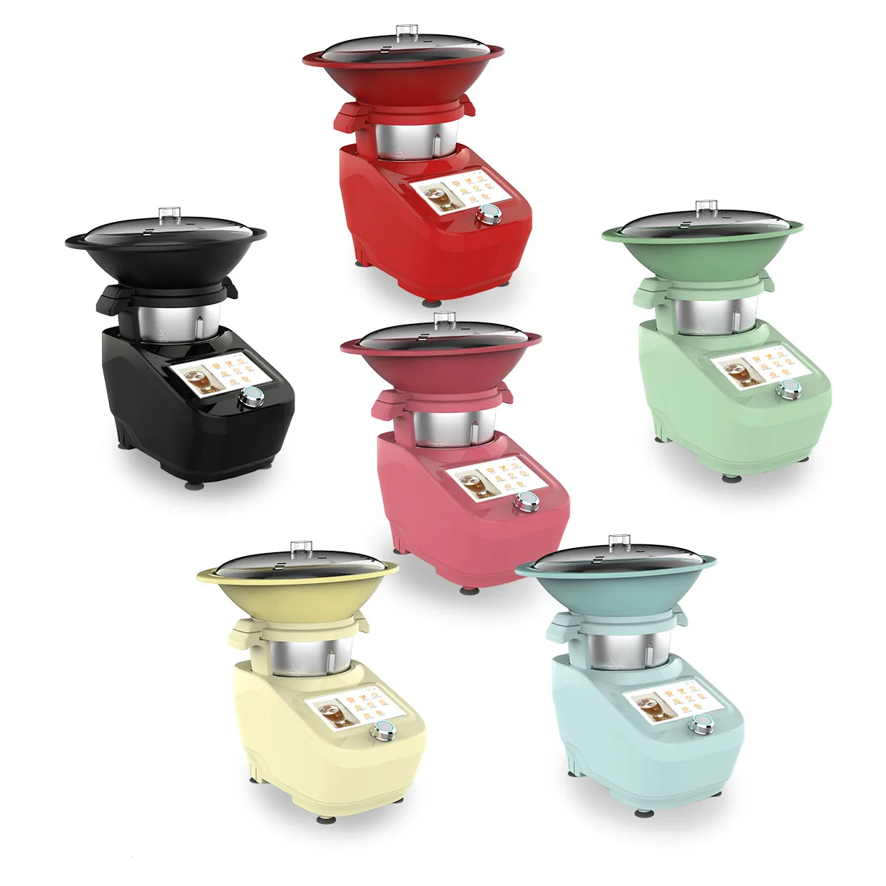 Multifunctional Smart Cooking Machine Touchscreen Recipe Database Home Chefs