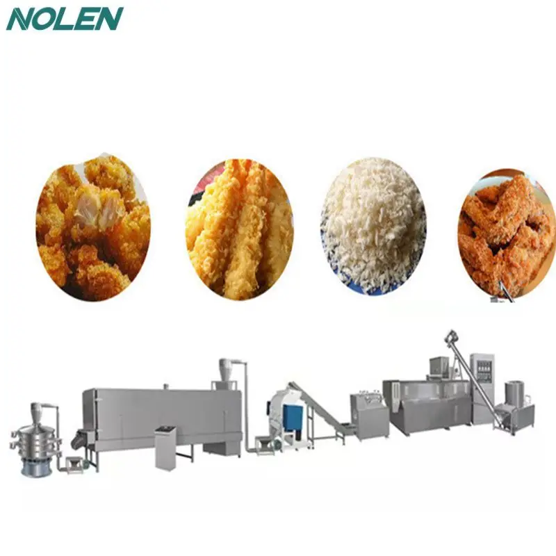 
Puff snacks extruder bread crumb panko production line food making machine 
