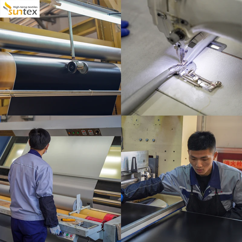 Серебристо-серая алюминиевая фольга Стекловолоконная ткань теплозащитный материал