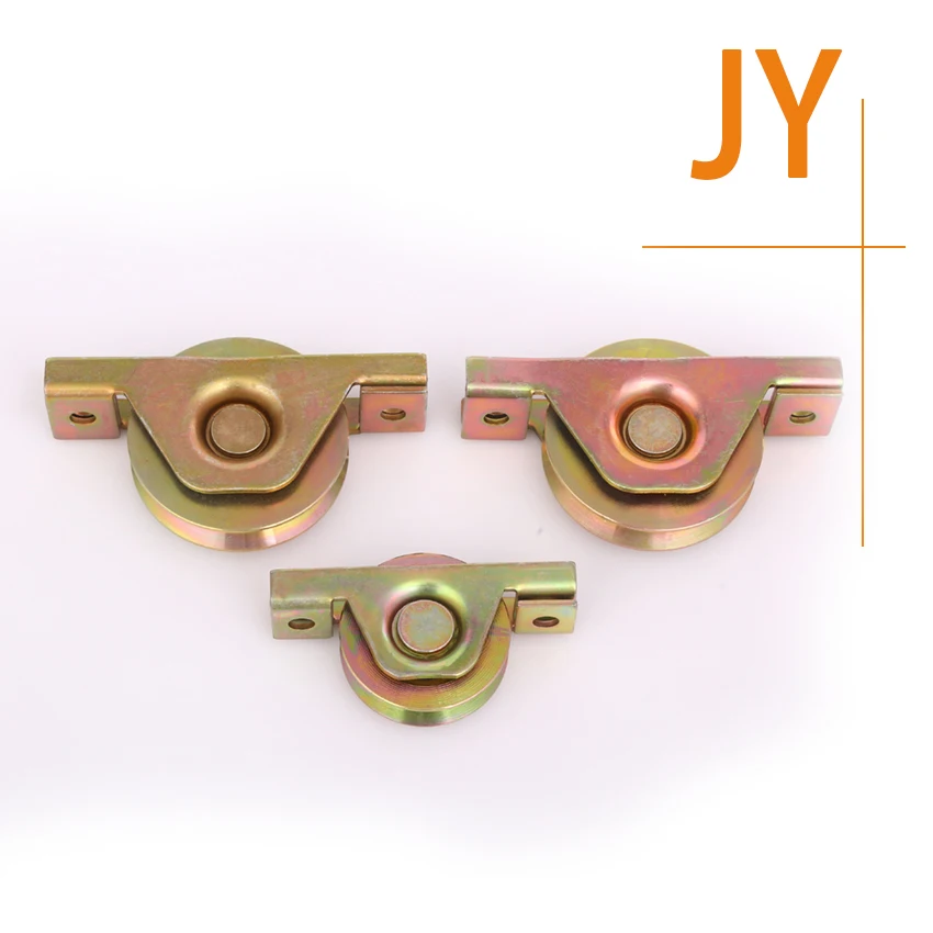 Single Bearing Guide Lead Block Caster Wheel Pulley with U/Y/V Groove with Separated Bracket for Industrial Equipment