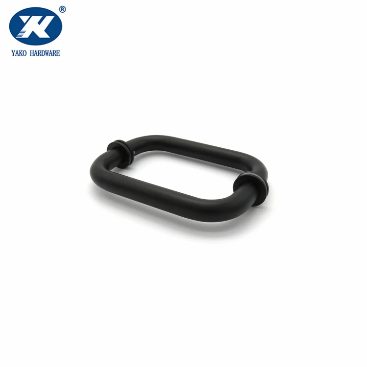 American CRL Cassic Stainless Steel Brass Chrome Back-To-Back Tubular Shower Sliding Glass Door Pull Handle