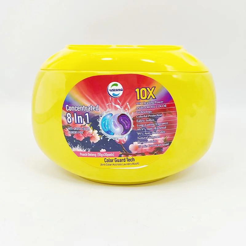 OEM Laundry Capsules Color Protection High Efficiency Satin Removal Laundry Detergent Pods for Sensitive Skin