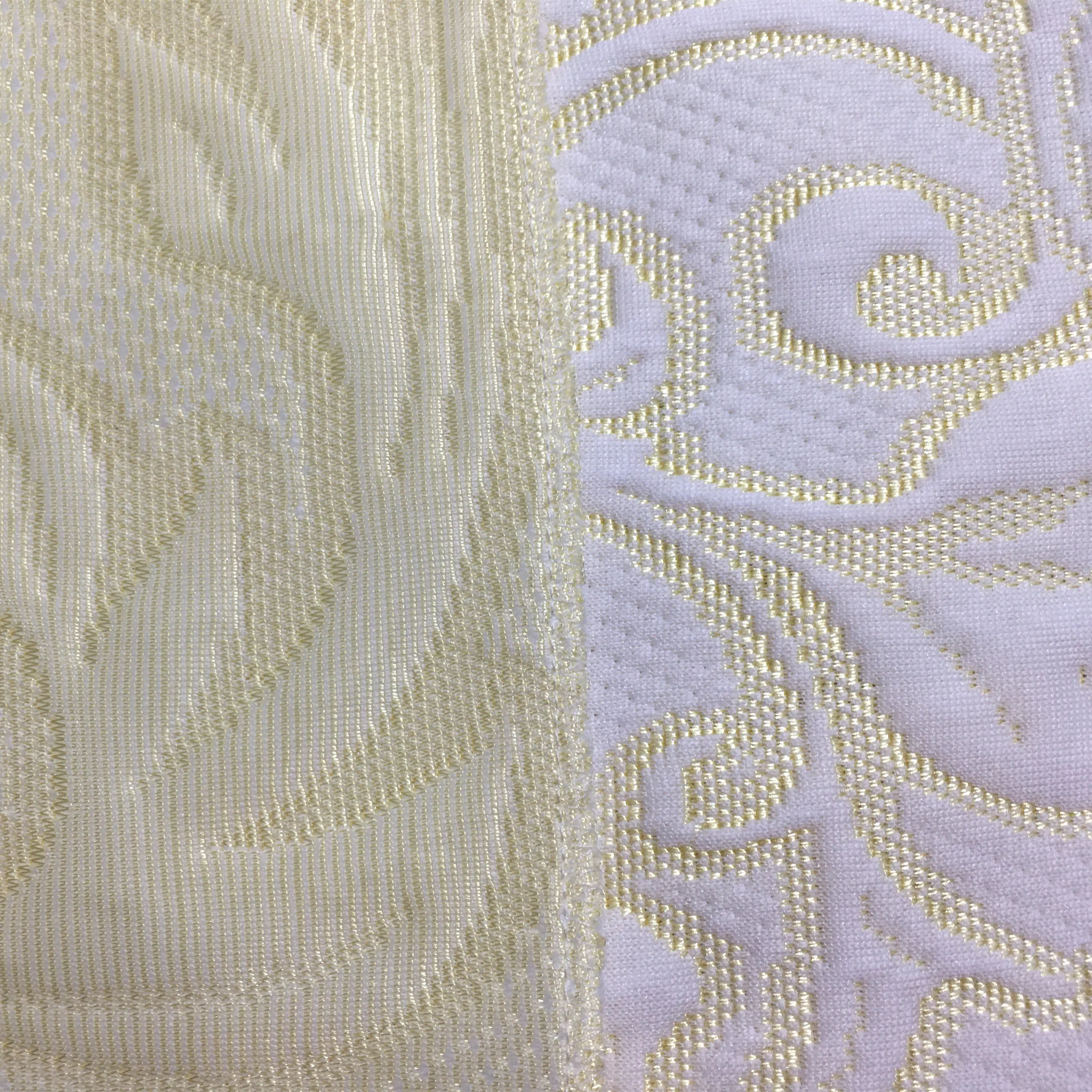 
Gold shading 220gsm Abstract Branch and Leaf pattern Jacquard knitted one-sided Household mattress fabric 