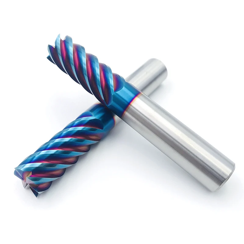 JR103 Customized Carbide Flat Endmill 6 Flutes Coated carbide milling cutter