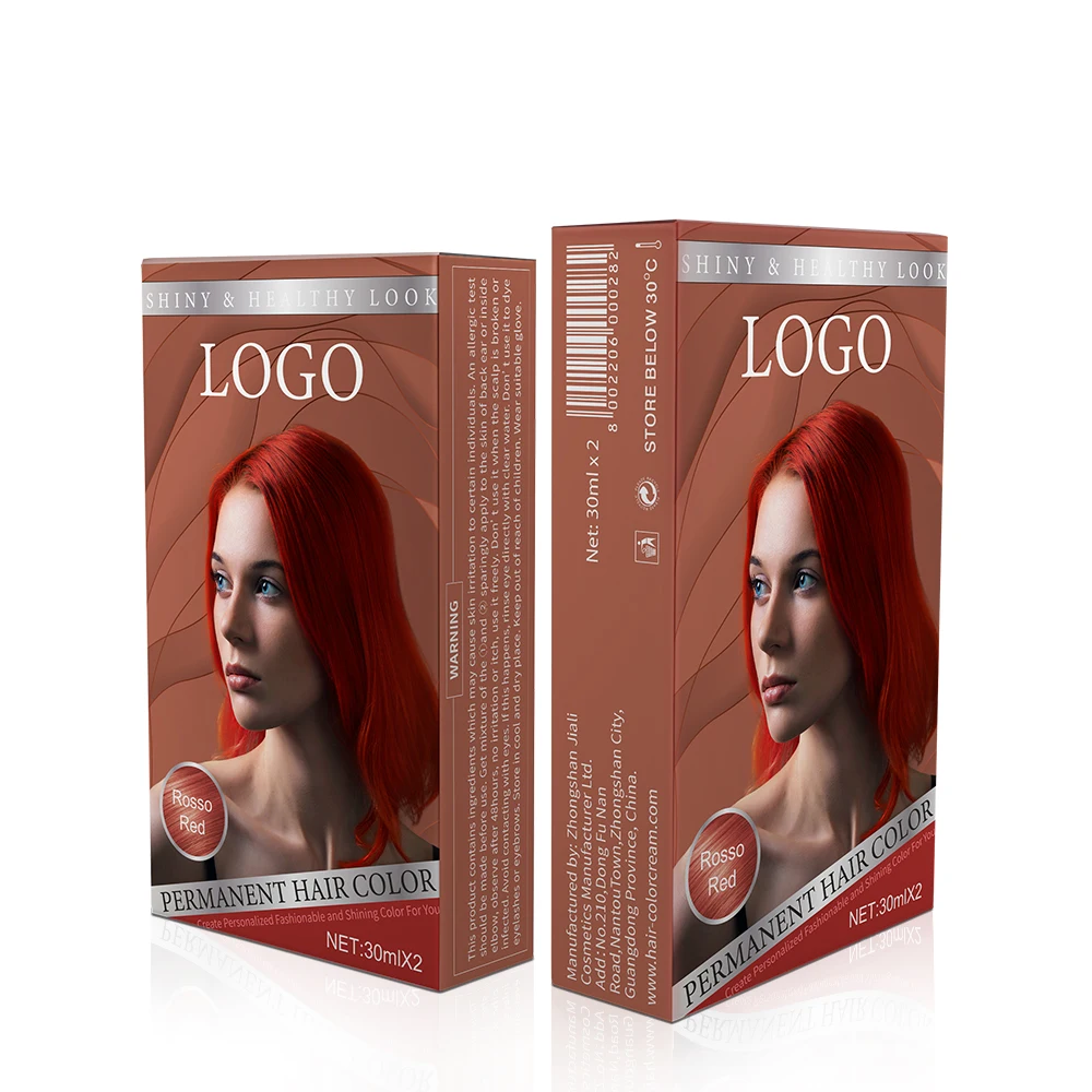 OEM 79 Colors 100ml Hot Sale Easy Coloring Permanent Professional Hair Color Cream With Chart