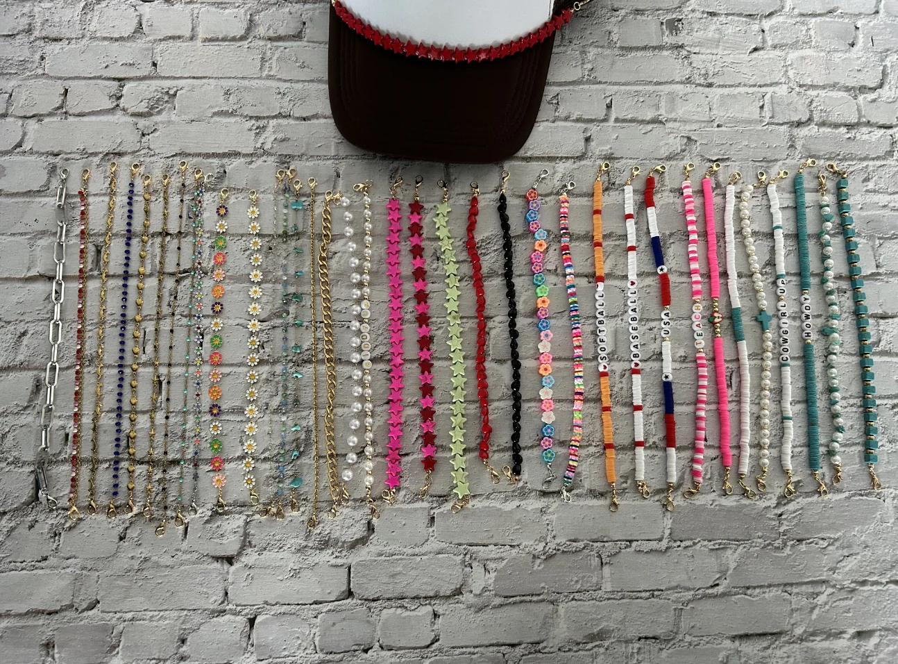 2024 New Fashion Jewelry Custom Trucker Caps Hats Chain Customized Charms for Trucker Hats