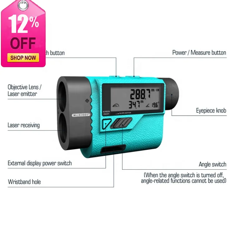 Golf Range Finder Telescope Laser Golf Rangefinder 600m Laser Distance Meter Golf Laser Rangefinder