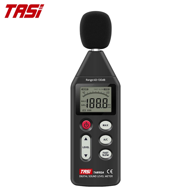  Цифровой измеритель уровня звука TASI TA8152A портативный децибел шумомер заводской скрытый штатив с поддержкой 40 ~ 130