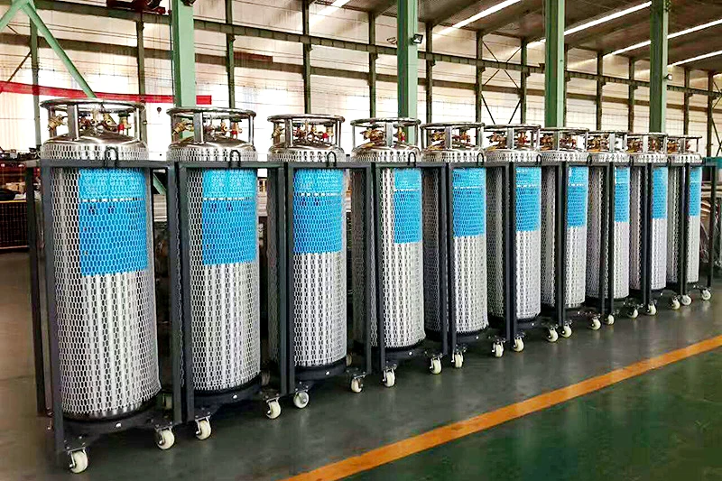  DPL 195L лучшее качество мобильный СПГ Ln2 Lar Lo2 Lco2 ДеВар Танк криогенный жидкий газовый баллон для LO2 LN2 LAr газ