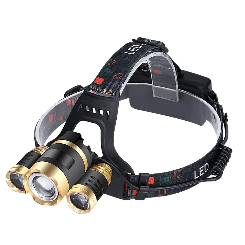 Manufacturer Supply 20W High Power Fixed Focus Led Head Lamp Torch Light Rechargeable Headlamp