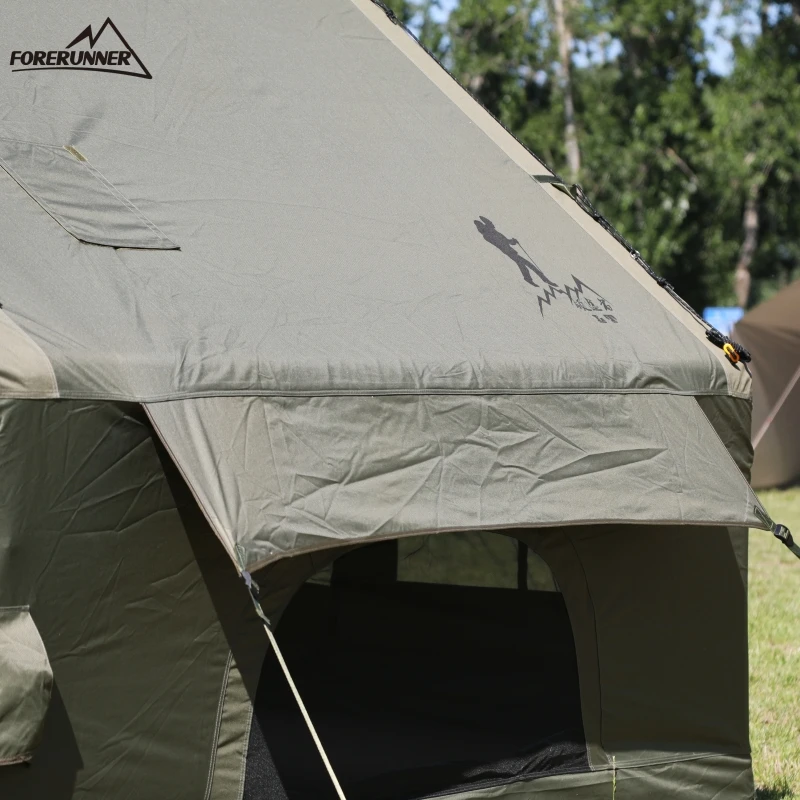 Outdoor Waterproof Four Seasons Inflatable Air Tent with Quadrangle Tarp for Camping and Hiking by Oxford