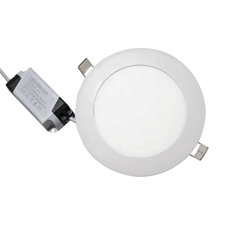 Aluminum housing 3w 6w 12w 18w 24w Ultra Thin LED Panel Ceiling Lamps recessed LED Panel Light for indoor lighting