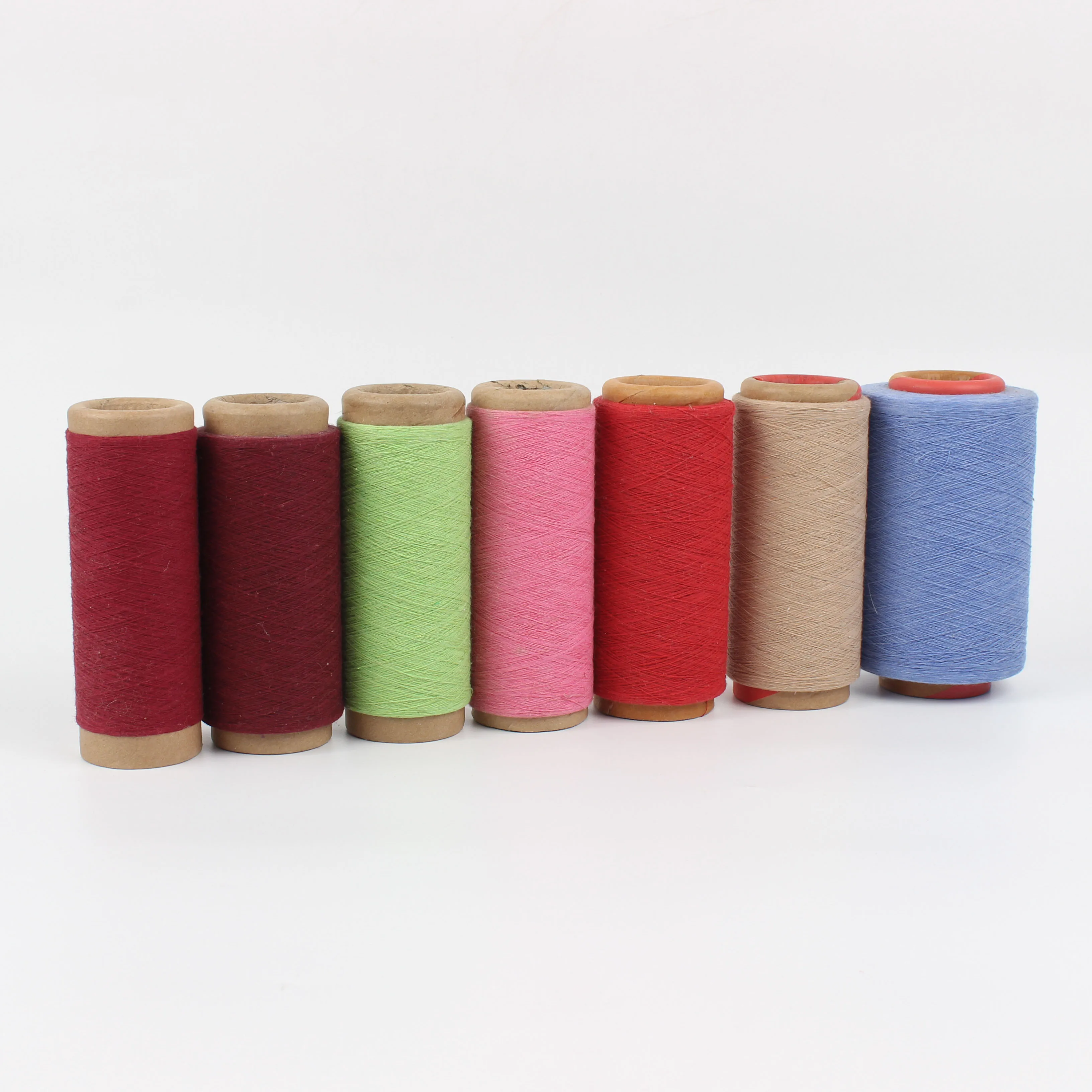 20/2 20/3 Cotton Thread Regenerated Textile Yarn for Weaving Smock/Kente Fabric