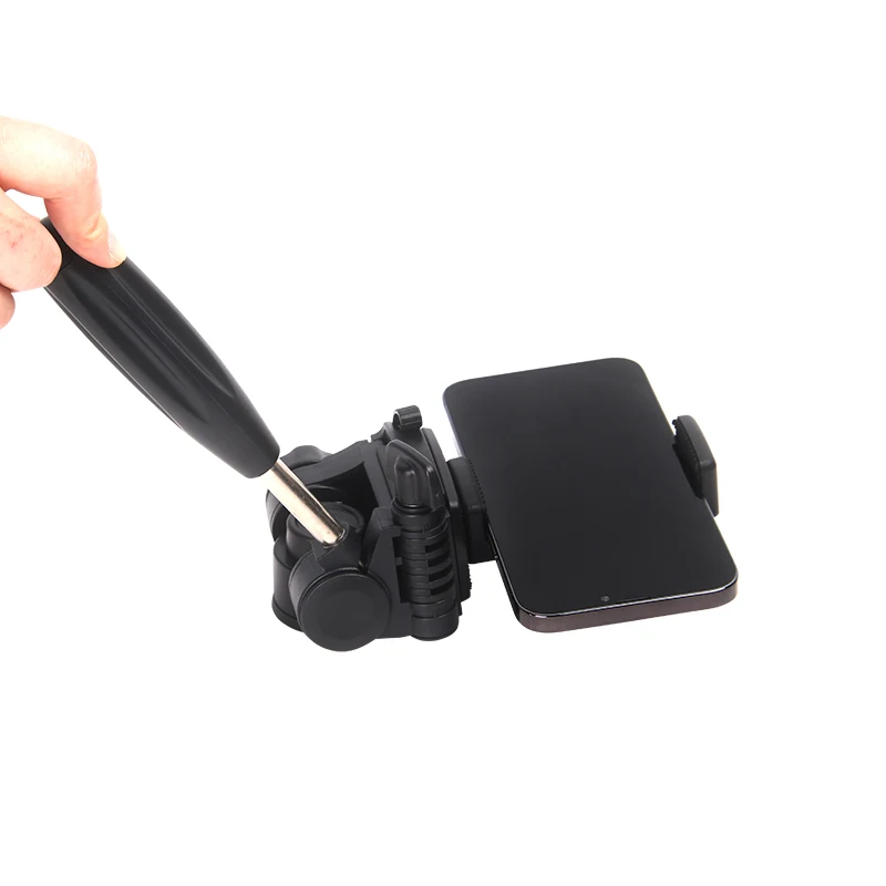 plastic 1/4 and 3/8 screw mount  3-Way Pan and Tilt  video  panoramic fluid tripod  ball head with handle