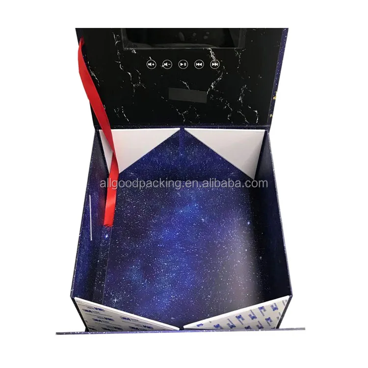 Factory supply custom foldable LCD screen gift box 7-inch IPS digital LCD box gift folding box