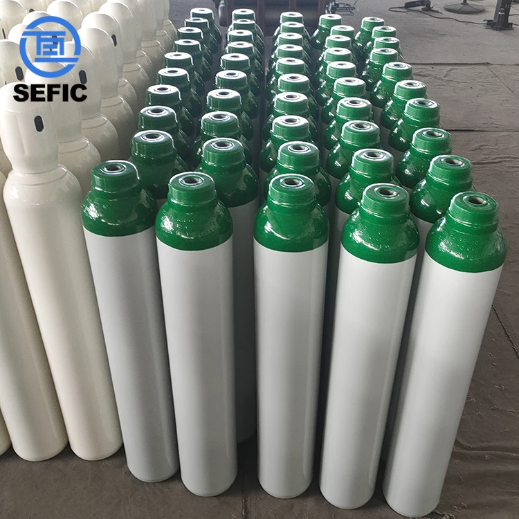 Competitive Price Seamless Steel 8L/10L 200Bar Argon Gas Cylinder/Tank/Bottle Empty Gas Cylinder