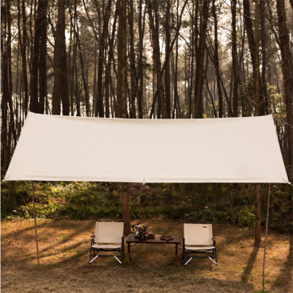 Portable Outdoor Beach Rain Essential Sunshade Awning Camping Four Corners Awning Tent